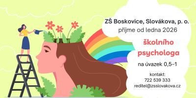 Od ledna 2026 přijmeme školního psychologa