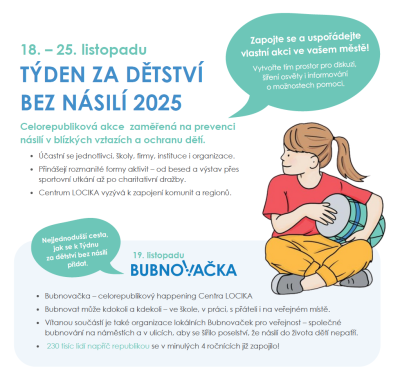 Bubnovačka – podporujeme dětství bez násilí, 19. 11.