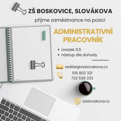 Přijmeme administrativního pracovníka