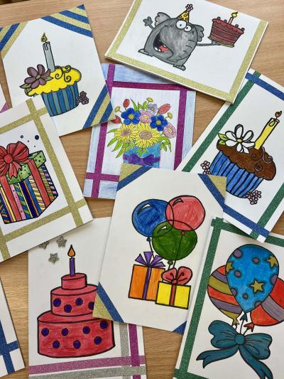 Přáníčka pro klienty Alzheimer home