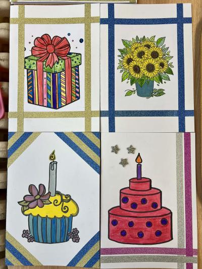 Přáníčka pro klienty Alzheimer home