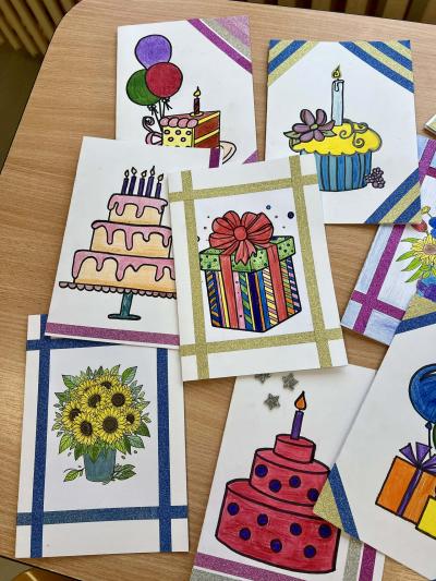 Přáníčka pro klienty Alzheimer home