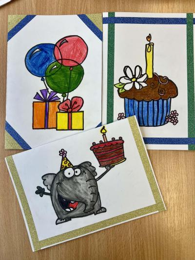 Přáníčka pro klienty Alzheimer home