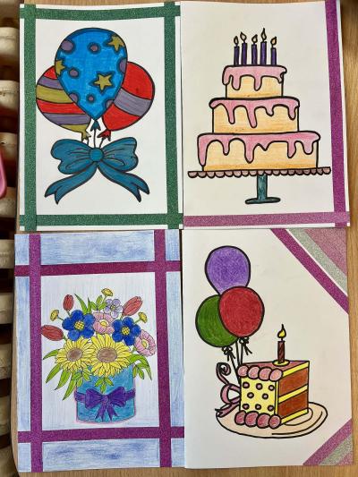 Přáníčka pro klienty Alzheimer home