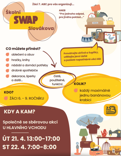 Školní SWAP, 21. a 22. 4. 2026