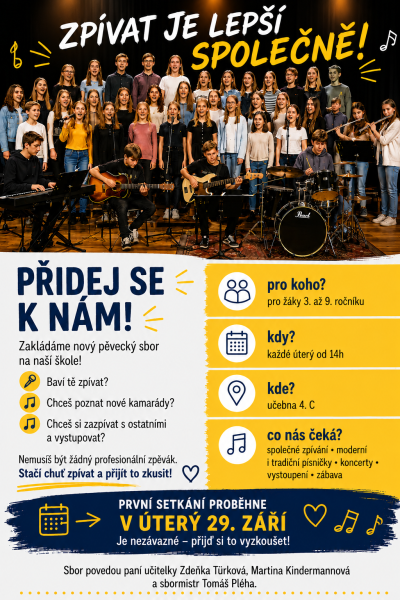 Zpívat je lepší společně, sbor pro 3.–9. ročník